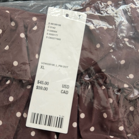 Urban Outfitters Out From Under Cammy Ruffle Trim Micro Skort NWT Size XL - Picture 6 of 6